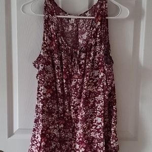 Tank top with tie at top